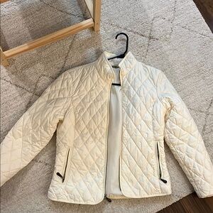 Eddie Bauer Women's Cream/White Quilted Jacket